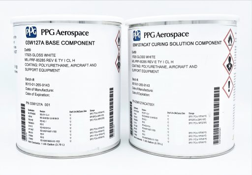 PPG/DEFT 03W127 WHITE 17925 POLYURETHANE TOPCOAT PER MIL-PRF-85285 from Johnson Supply Company in Pensacola, Florida