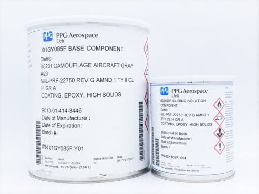 01-GY-85F GRAY EPOXY TOPCOAT MIL-PRF-22750 from Johnson Supply Company in Pensacola, Florida