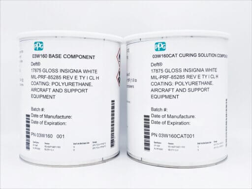 PPG/DEFT 03W160 WHITE 17875 POLYURETHANE TOPCOAT PER MIL-PRF-85285 from Johnson Supply Company in Pensacola, Florida