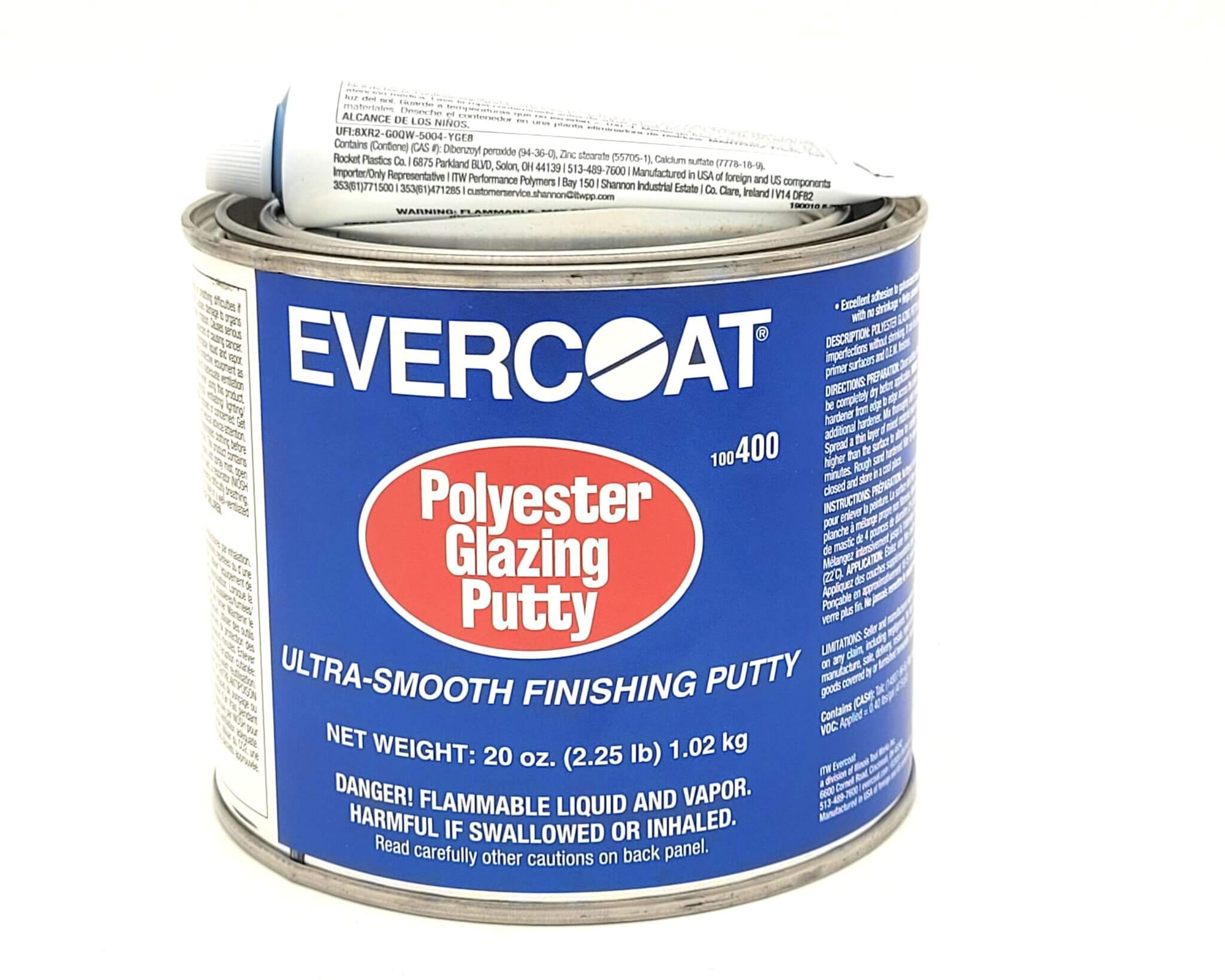 thumbnail image 2 of USC Pro-Glaze Polyester Finishing Putty – 24 Oz – Aqua – 26118 2 of 6